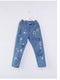 Personality cloud graffiti printing hole casual children jeans - Fabulous Trendy Items