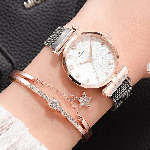Women Bracelet Quartz Watches For Women Magnetic Watch Ladies Sports - Fabulous Trendy Items