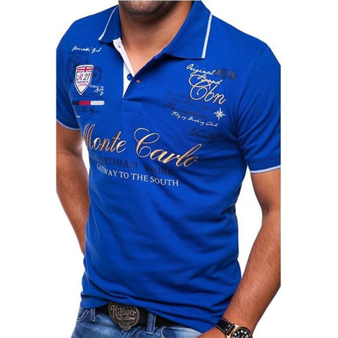 ZOGAA Men Polo Shirt Short Sleeve Cotton Casual