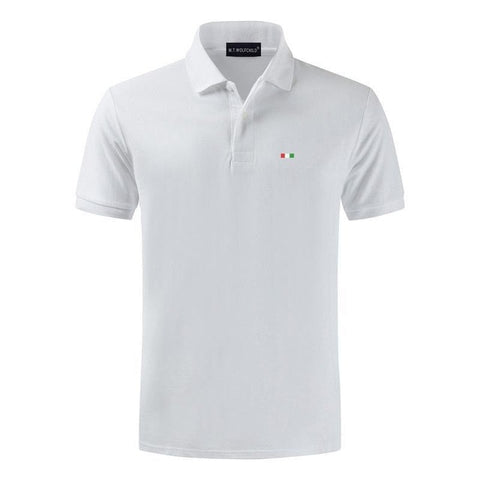 New Solid Color Mens Polos Shirts 100% Cotton