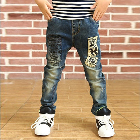 Boys Slim Straight Denim Casual Jeans Children - Fabulous Trendy Items