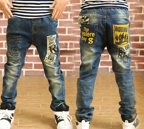 Boys Slim Straight Denim Casual Jeans Children - Fabulous Trendy Items