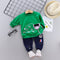 New Spring Autumn Baby Fashion Clothes Kid Boys Girls T Shirt Pants 2Pcs/sets Children Infant Clothing Toddler Cotton Sportswear - Fabulous Trendy Items