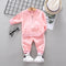 New Spring Autumn Baby Fashion Clothes Kid Boys Girls T Shirt Pants 2Pcs/sets Children Infant Clothing Toddler Cotton Sportswear - Fabulous Trendy Items