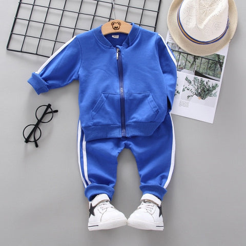 New Spring Autumn Baby Fashion Clothes Kid Boys Girls T Shirt Pants 2Pcs/sets Children Infant Clothing Toddler Cotton Sportswear - Fabulous Trendy Items