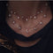 Gold Crystal Stars Pendant Necklaces  Multilevel Vintage Jewelry - Fabulous Trendy Items