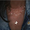 Gold Crystal Stars Pendant Necklaces  Multilevel Vintage Jewelry - Fabulous Trendy Items