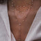 Gold Crystal Stars Pendant Necklaces  Multilevel Vintage Jewelry - Fabulous Trendy Items