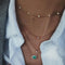 Gold Crystal Stars Pendant Necklaces  Multilevel Vintage Jewelry - Fabulous Trendy Items