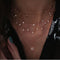 Gold Crystal Stars Pendant Necklaces  Multilevel Vintage Jewelry - Fabulous Trendy Items