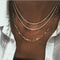 Gold Crystal Stars Pendant Necklaces  Multilevel Vintage Jewelry - Fabulous Trendy Items