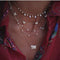 Gold Crystal Stars Pendant Necklaces  Multilevel Vintage Jewelry - Fabulous Trendy Items