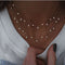 Gold Crystal Stars Pendant Necklaces  Multilevel Vintage Jewelry - Fabulous Trendy Items