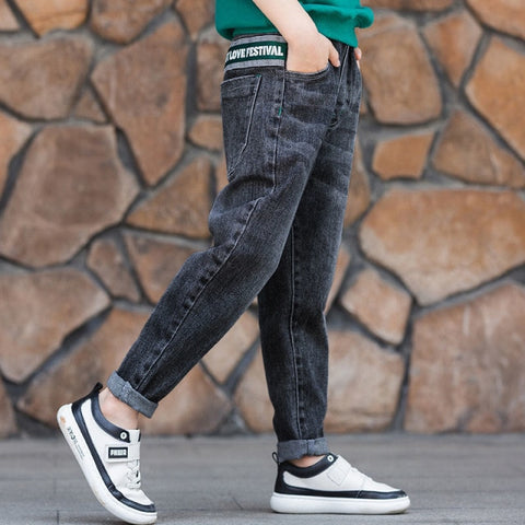 Boys Slim Straight Denim Casual Jeans Children - Fabulous Trendy Items