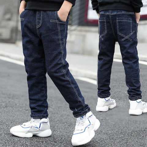 IENENS 5-13Y Kids Boys Clothes Skinny Jeans Classic Pants Children Denim Clothing Trend Long Bottoms Baby Boy Casual Trousers - Fabulous Trendy Items
