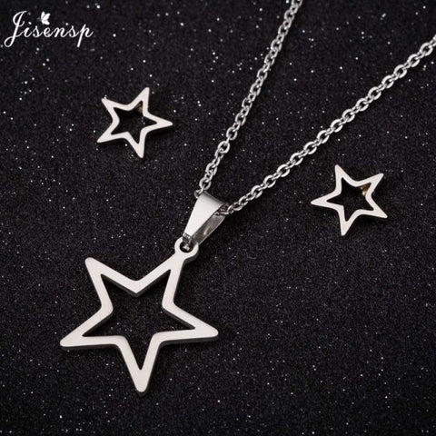 Star & Moon Pendant Necklace  Accessories - Fabulous Trendy Items