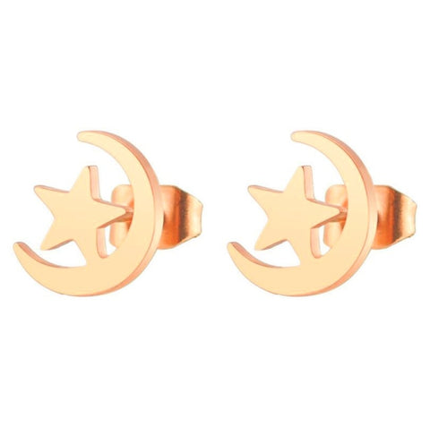 Star & Moon Pendant Necklace  Accessories - Fabulous Trendy Items