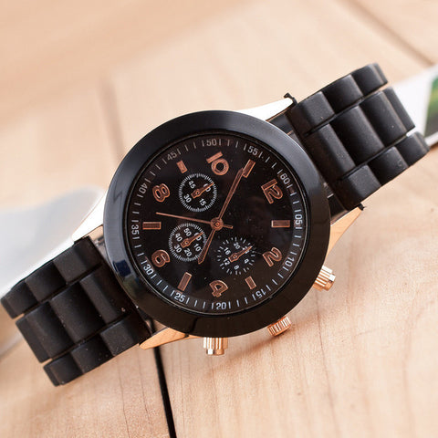Casual Ladies white Silicone Geneva Quartz watch  Sport Digital