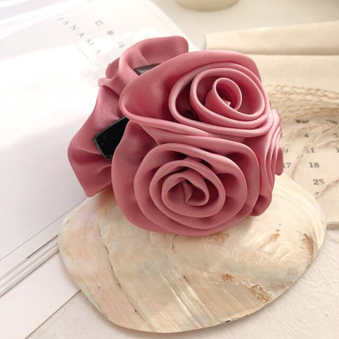Resin Roses Flowers Hair Claws